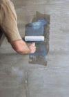 Applying PVA adhesive to ceramic wall tiles