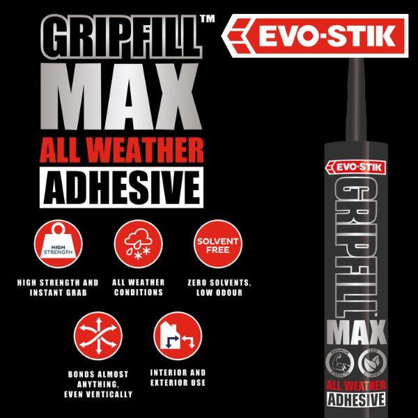 EVO-STIK GRIPFILL™ Max Strength Gap-Filling Adhesive 3