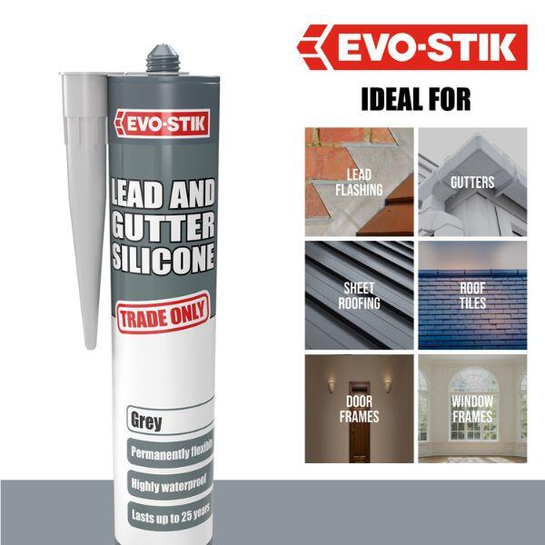 EVO-STIK Lead & Gutter Silicone Sealant 6
