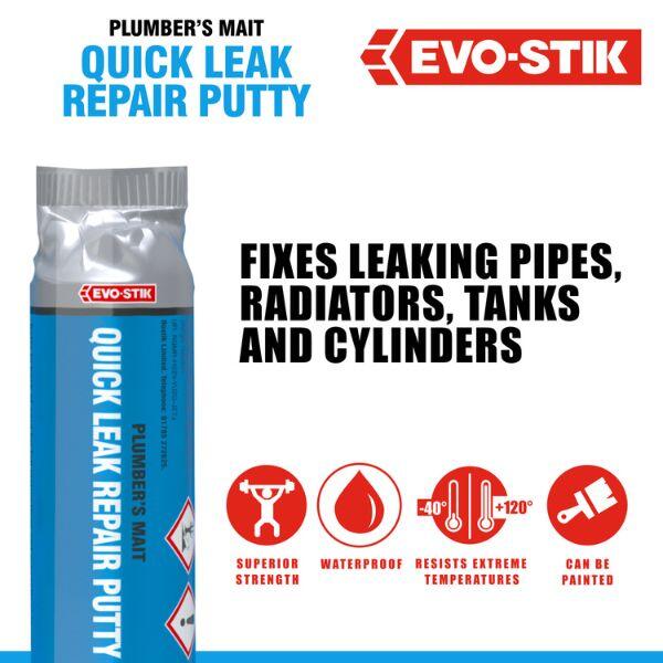 EVO-STIK Plumber's Mait Quick Leak Repair Putty 3