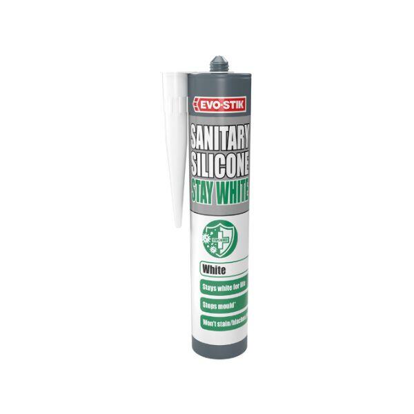 EVO-STIK Stay White/Stay Clear Sanitary Silicone Sealant 1