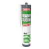 Evostik Frame Silicone Sealant cartridge in white shown as a product packshot on a neutral background, highlighting a permanently flexible, highly waterproof sealant for door and window frame applications.
