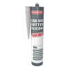 Evostik Lead and Gutter Silicone Sealant cartridge in grey shown as a product packshot on a neutral background, highlighting a permanently flexible, highly waterproof sealant designed for leadwork, flashing and gutter sealing applications.