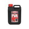 Evostik Super Concentrate PVA bonding agent and primer in a black 5-litre container shown as a product packshot on a neutral background, designed for bonding, sealing and priming construction surfaces.