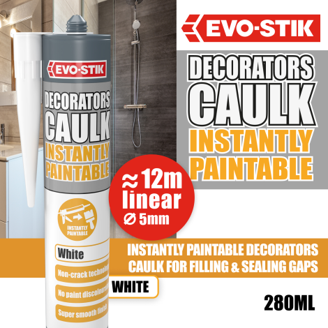 EVO-STIK Decorators Caulk Instantly Paintable - Benefits