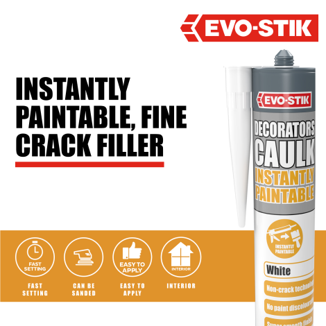 EVO-STIK Decorators Caulk Instantly Paintable - Benefits 3