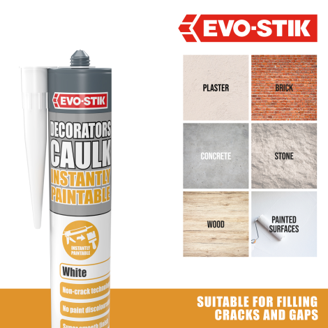 EVO-STIK Decorators Caulk Instantly Paintable - Benefits 4