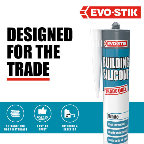 EVO-STIK Building Silicone Sealant - Trade only
