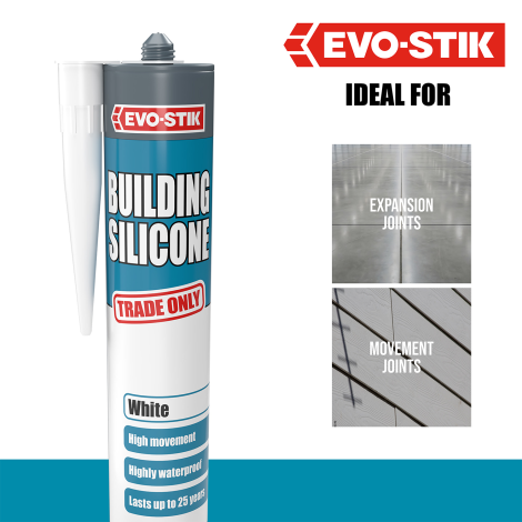 EVO-STIK Building Silicone Sealant - Ideal for