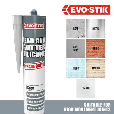 EVO-STIK Lead & Gutter Silicone Sealant - Benefits