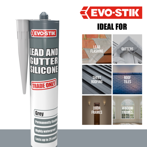 EVO-STIK Lead & Gutter Silicone Sealant - Benefits