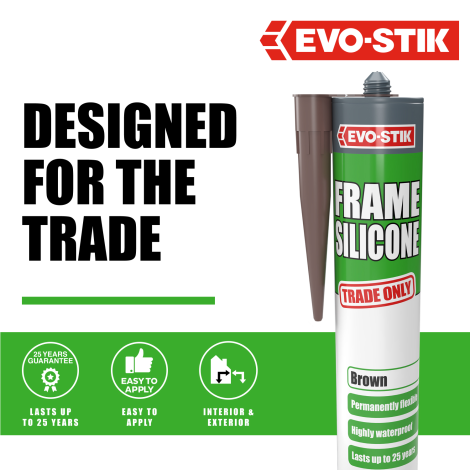 EVO-STIK Frame Silicone Sealant (Brown)