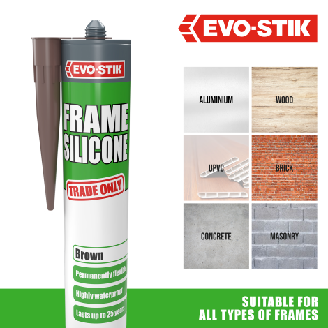 EVO-STIK Frame Silicone Sealant (Brown)