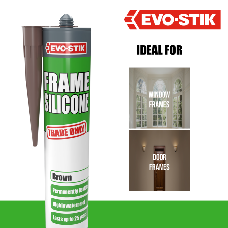 EVO-STIK Frame Silicone Sealant (Brown)