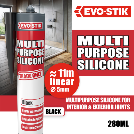 EVO-STIK Multi-Purpose Silicone Sealant - Hero info