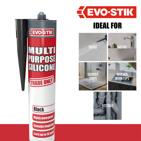 EVO-STIK Multi-Purpose Silicone Sealant - Ideal for