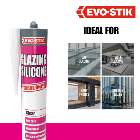 EVO-STIK Glazing Silicone Clear - Benefits
