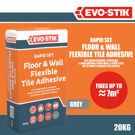 EVO-STIK Rapid Set Floor & Wall Flexible Tile Adhesive