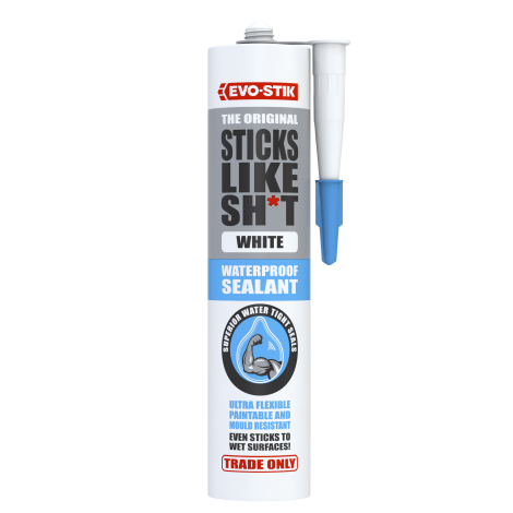 EVO-STIK Sticks Like Sh*t Waterproof Sealant - White 290ml