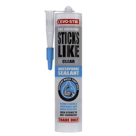 EVO-STIK Sticks Like Waterproof Sealant - Clear 290ml