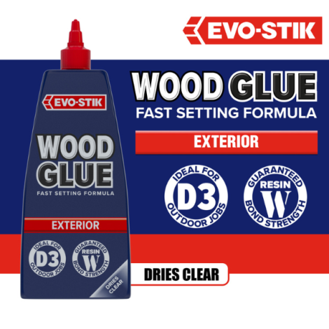 EVO-STIK Wood Glue Exterior | Weatherproof Wood Adhesive