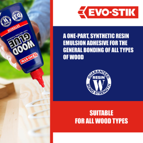 EVO-STIK Wood Glue Exterior | Weatherproof Wood Adhesive