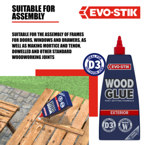 EVO-STIK Wood Glue Exterior | Weatherproof Wood Adhesive